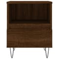 Miniatyrbilde 7 av 11: vidaXL Nattbord 2 stk brun eik 40x35x50 cm konstruert tre