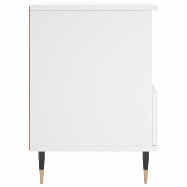 vidaXL Nattbord 2 stk hvit 40x35x50 cm konstruert tre