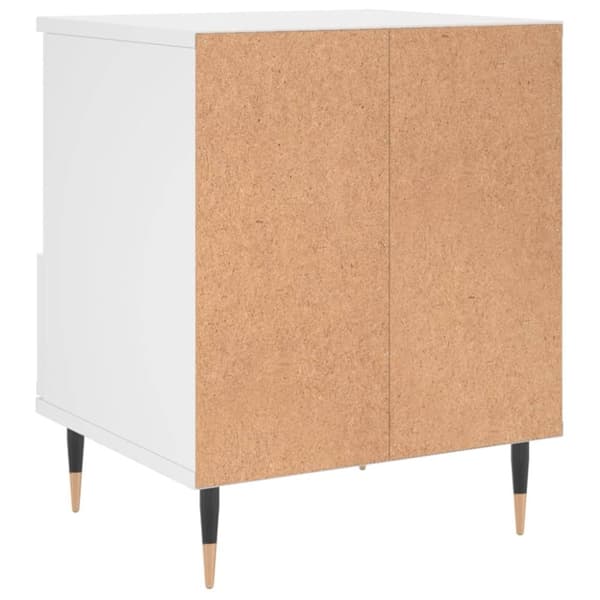 vidaXL Nattbord 2 stk hvit 40x35x50 cm konstruert tre