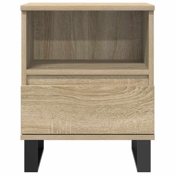 vidaXL Nattbord 2 stk sonoma eik 40x35x50 cm konstruert tre