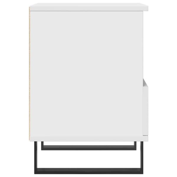 vidaXL Nattbord hvit 40x35x50 cm konstruert tre