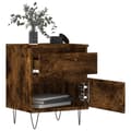Miniatyrbilde 4 av 11: vidaXL Nattbord 2 stk røkt eik 40x35x50 cm konstruert tre