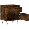 Miniatyrbilde 7 av 11: vidaXL Nattbord 2 stk røkt eik 40x35x50 cm konstruert tre