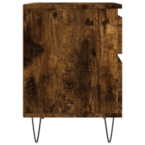 vidaXL Nattbord 2 stk røkt eik 40x35x50 cm konstruert tre