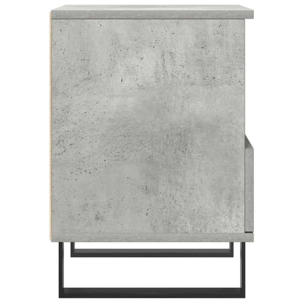 vidaXL Yöpöydät 2 kpl betoninharmaa 40x35x50 cm tekninen puu