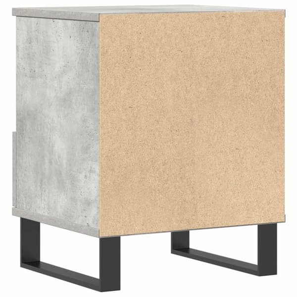 vidaXL Yöpöydät 2 kpl betoninharmaa 40x35x50 cm tekninen puu