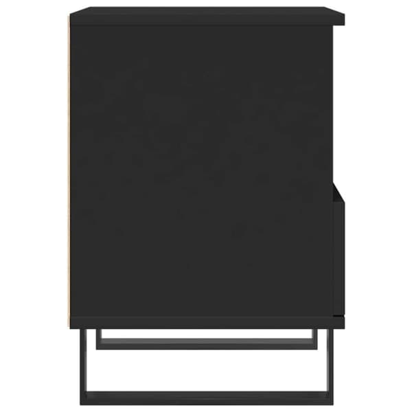 vidaXL sengeborde 2 stk. 40x35x50 cm konstrueret træ sort
