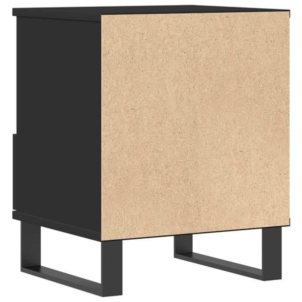 vidaXL sengeborde 2 stk. 40x35x50 cm konstrueret træ sort