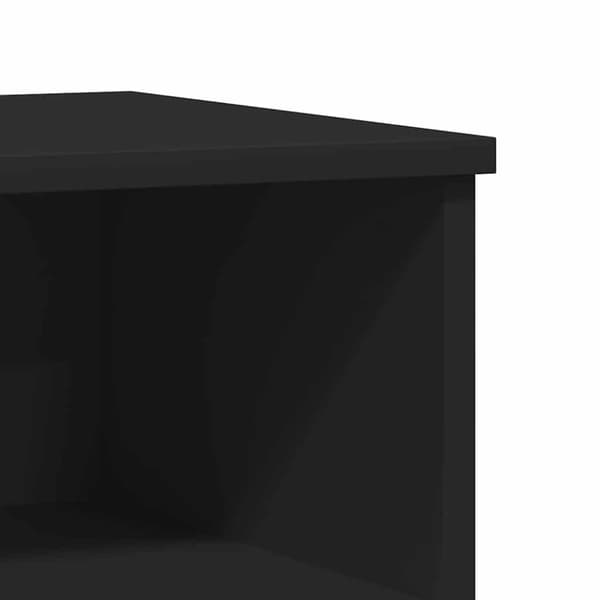 vidaXL sengeborde 2 stk. 40x35x50 cm konstrueret træ sort