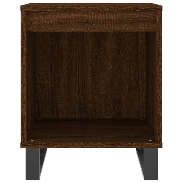 vidaXL sengeborde 2 stk. 40x35x50 cm brun egetræsfarve