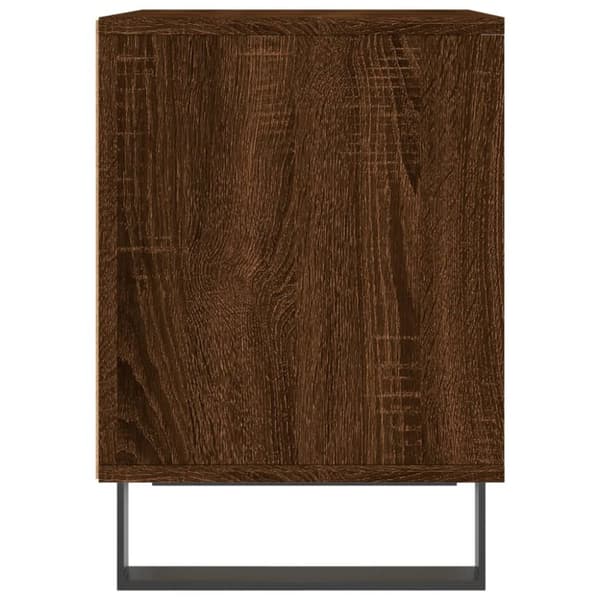 vidaXL sengeborde 2 stk. 40x35x50 cm brun egetræsfarve