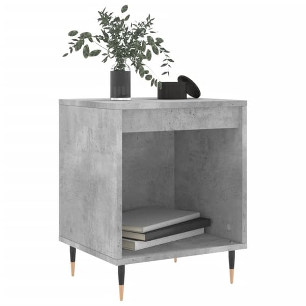vidaXL sengebord 40x35x50 cm konstrueret træ betongrå