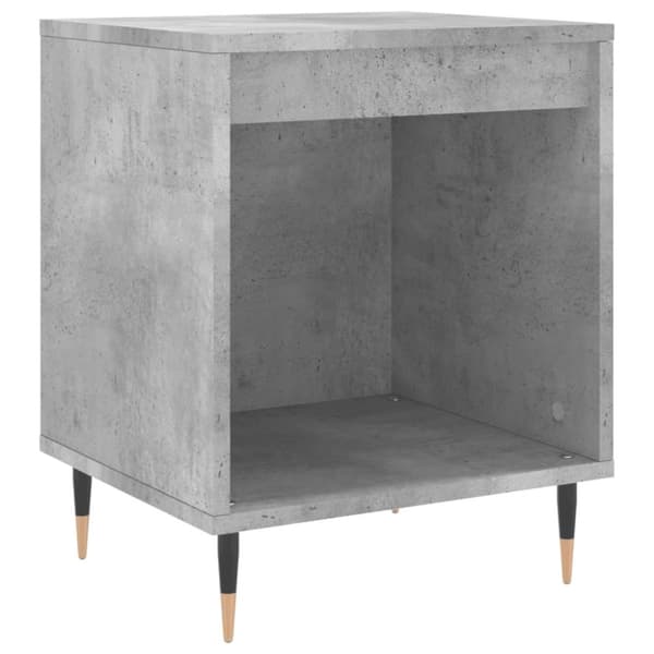 vidaXL sengebord 40x35x50 cm konstrueret træ betongrå