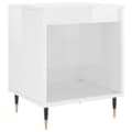Miniatyrbilde 1 av 10: vidaXL Nattbord høyglans hvit 40x35x50 cm konstruert tre