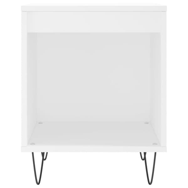 vidaXL Nattbord hvit 40x35x50 cm konstruert tre