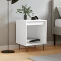 Miniatyrbilde 2 av 10: vidaXL Nattbord hvit 40x35x50 cm konstruert tre