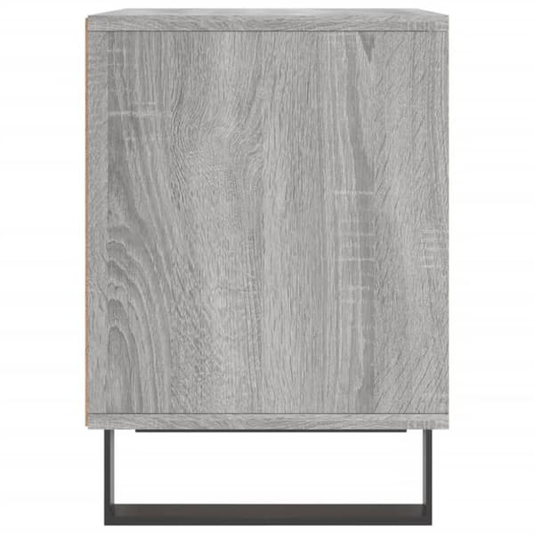 vidaXL sengeborde 2 stk. 40x35x50 cm konstrueret træ grå sonoma-eg