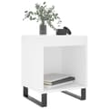 Miniatyrbilde 3 av 10: vidaXL Nattbord hvit 40x35x50 cm konstruert tre