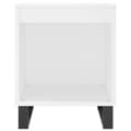 Miniatyrbilde 4 av 10: vidaXL Nattbord hvit 40x35x50 cm konstruert tre