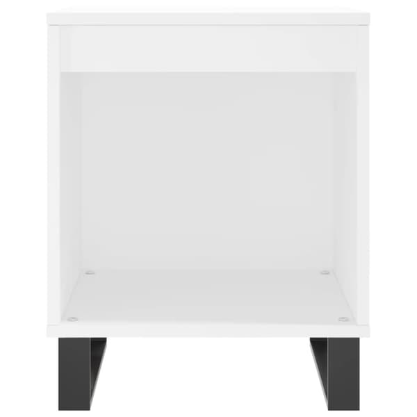 vidaXL Nattbord hvit 40x35x50 cm konstruert tre