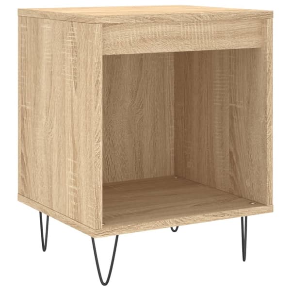 vidaXL Sängbord 2 st sonoma-ek 40x35x50 cm konstruerat trä