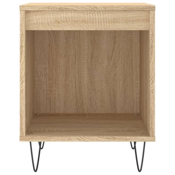 vidaXL Sängbord 2 st sonoma-ek 40x35x50 cm konstruerat trä