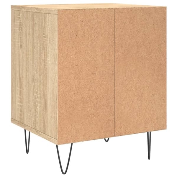 vidaXL Sängbord 2 st sonoma-ek 40x35x50 cm konstruerat trä