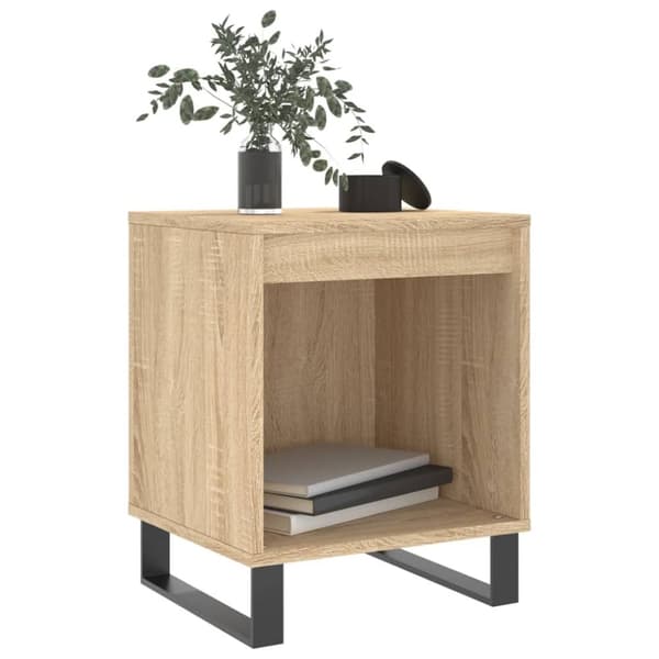 vidaXL Yöpöydät 2 kpl Sonoma-tammi 40x35x50 cm tekninen puu