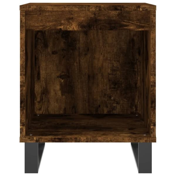vidaXL Nattbord røkt eik 40x35x50 cm konstruert tre