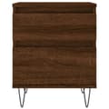 Miniatyrbilde 6 av 11: vidaXL Nattbord 2 stk brun eik 40x35x50 cm konstruert tre