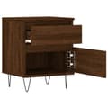 Miniatyrbilde 7 av 11: vidaXL Nattbord 2 stk brun eik 40x35x50 cm konstruert tre