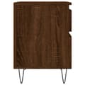 Miniatyrbilde 8 av 11: vidaXL Nattbord 2 stk brun eik 40x35x50 cm konstruert tre