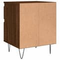 Miniatyrbilde 9 av 11: vidaXL Nattbord 2 stk brun eik 40x35x50 cm konstruert tre