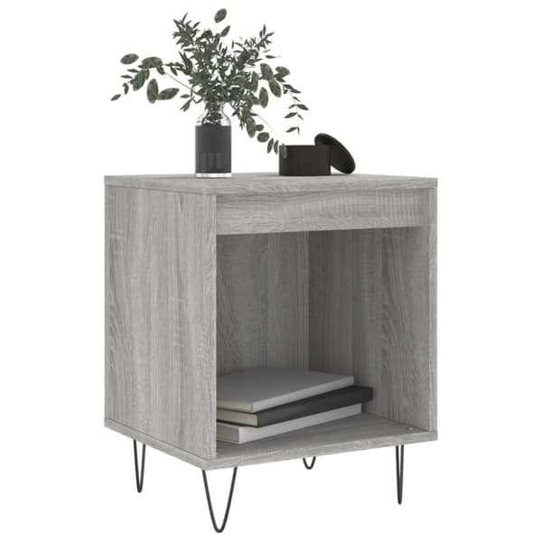vidaXL Nattbord 2 stk grå sonoma 40x35x50 cm konstruert tre