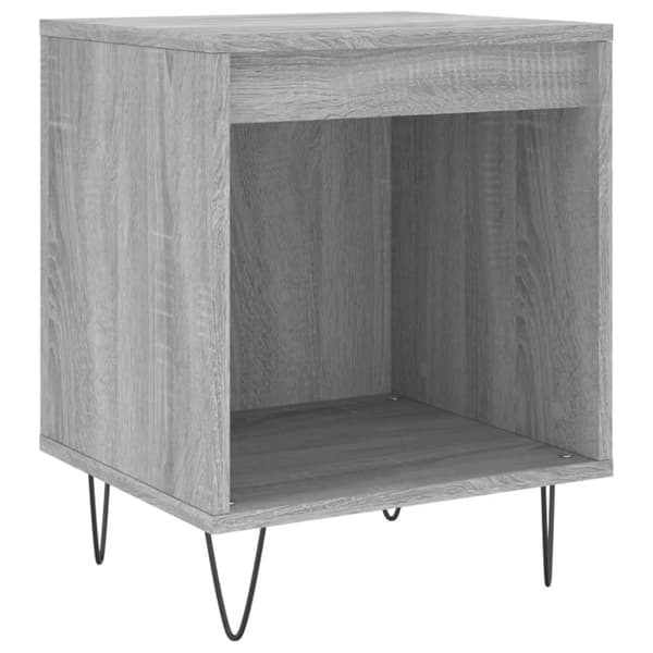 vidaXL Nattbord 2 stk grå sonoma 40x35x50 cm konstruert tre