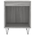 Miniatyrbilde 5 av 11: vidaXL Nattbord 2 stk grå sonoma 40x35x50 cm konstruert tre