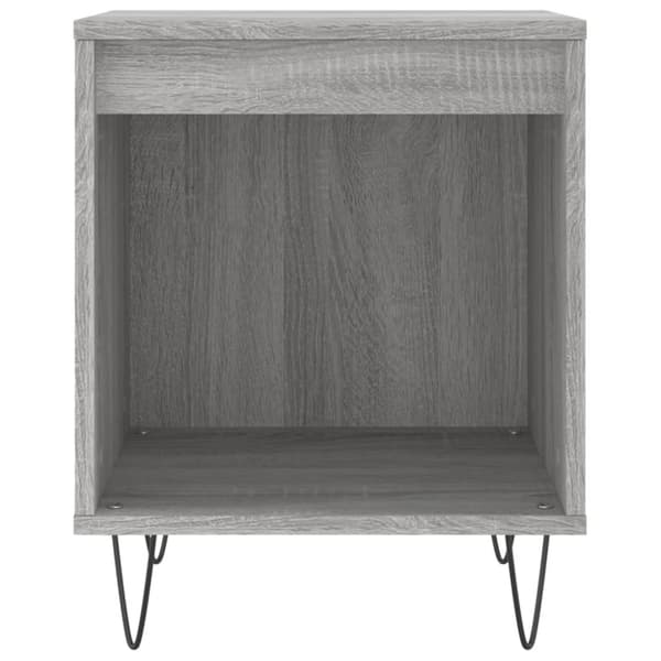 vidaXL Nattbord 2 stk grå sonoma 40x35x50 cm konstruert tre