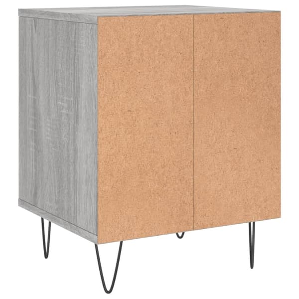 vidaXL Nattbord 2 stk grå sonoma 40x35x50 cm konstruert tre
