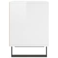 Miniatyrbilde 6 av 11: vidaXL Nattbord 2 stk høyglans hvit 40x35x50 cm konstruert tre