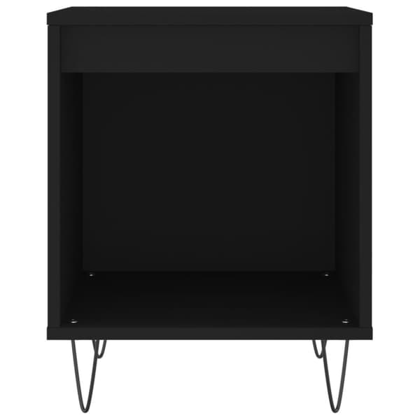 vidaXL Nattbord svart 40x35x50 cm konstruert tre