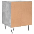 Miniatyrbilde 6 av 10: vidaXL Nattbord betonggrå 40x35x50 cm konstruert tre