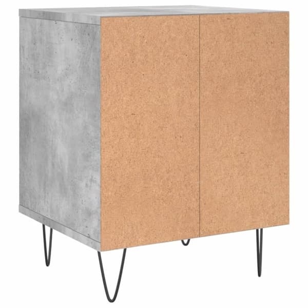 vidaXL Nattbord betonggrå 40x35x50 cm konstruert tre