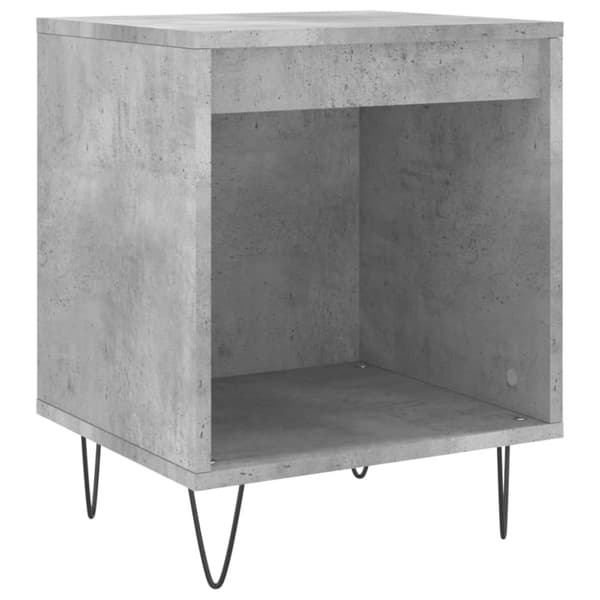 vidaXL Nattbord betonggrå 40x35x50 cm konstruert tre