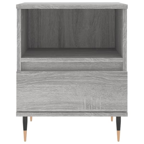 vidaXL Yöpöydät 2 kpl harmaa Sonoma 40x35x50 cm tekninen puu
