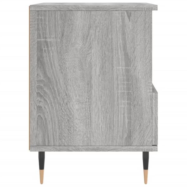 vidaXL Yöpöydät 2 kpl harmaa Sonoma 40x35x50 cm tekninen puu