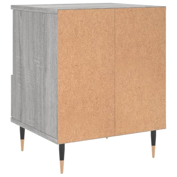 vidaXL Yöpöydät 2 kpl harmaa Sonoma 40x35x50 cm tekninen puu