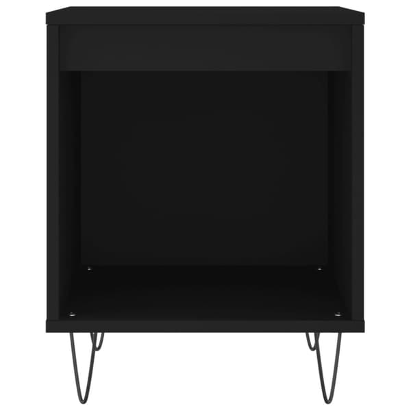 vidaXL sengeborde 2 stk. 40x35x50 cm konstrueret træ sort