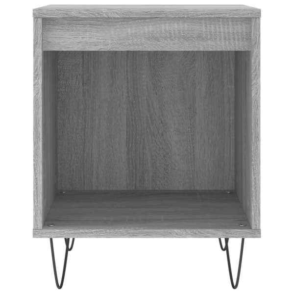 vidaXL sengebord 40x35x50 cm konstrueret træ grå sonoma-eg