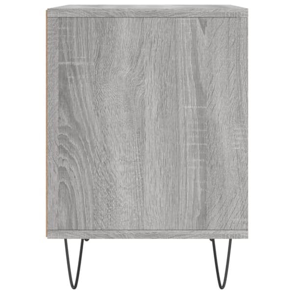 vidaXL sengebord 40x35x50 cm konstrueret træ grå sonoma-eg