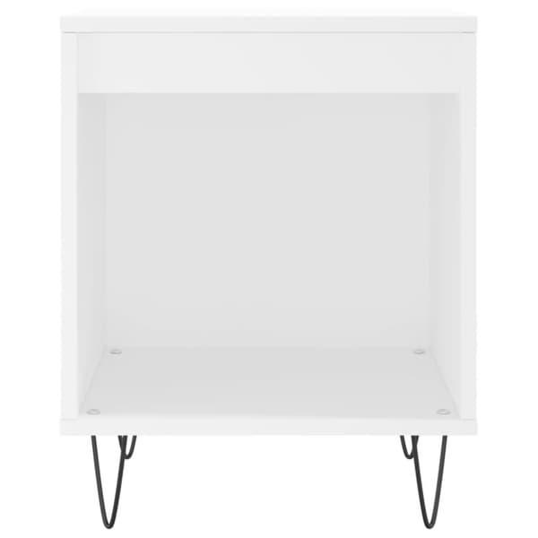 vidaXL Yöpöydät 2 kpl valkoinen 40x35x50 cm tekninen puu
